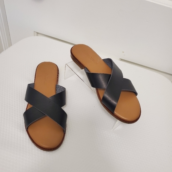 Cynthia Rowley Crisscross Black Sandal Flats Size 9, Casual - Picture 4 of 10